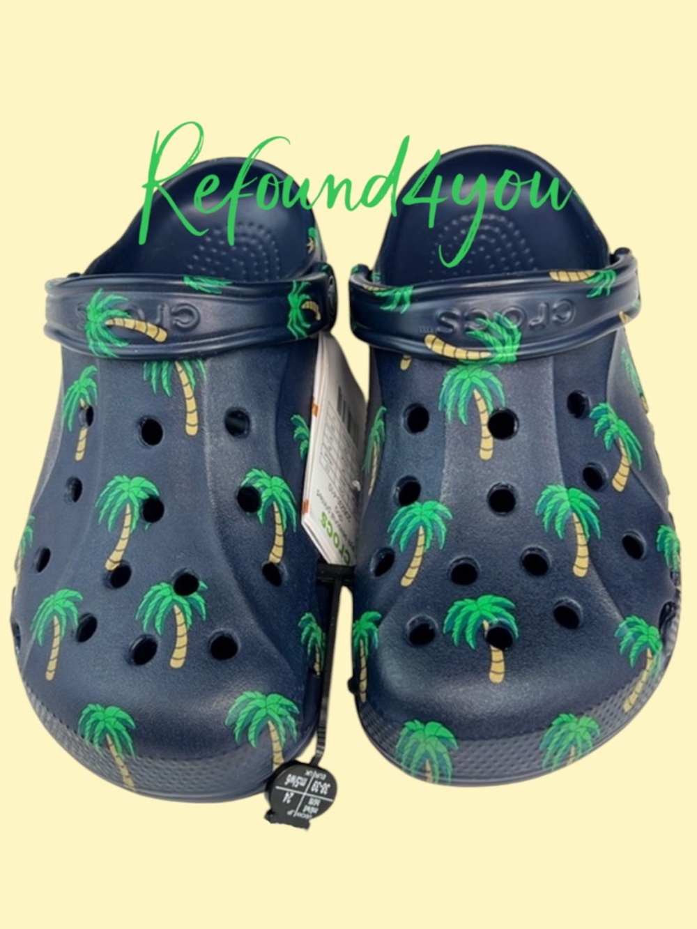 Crocs - ‘Palm Trees’ Baya Clog. SZ: 8,9,10. NWT